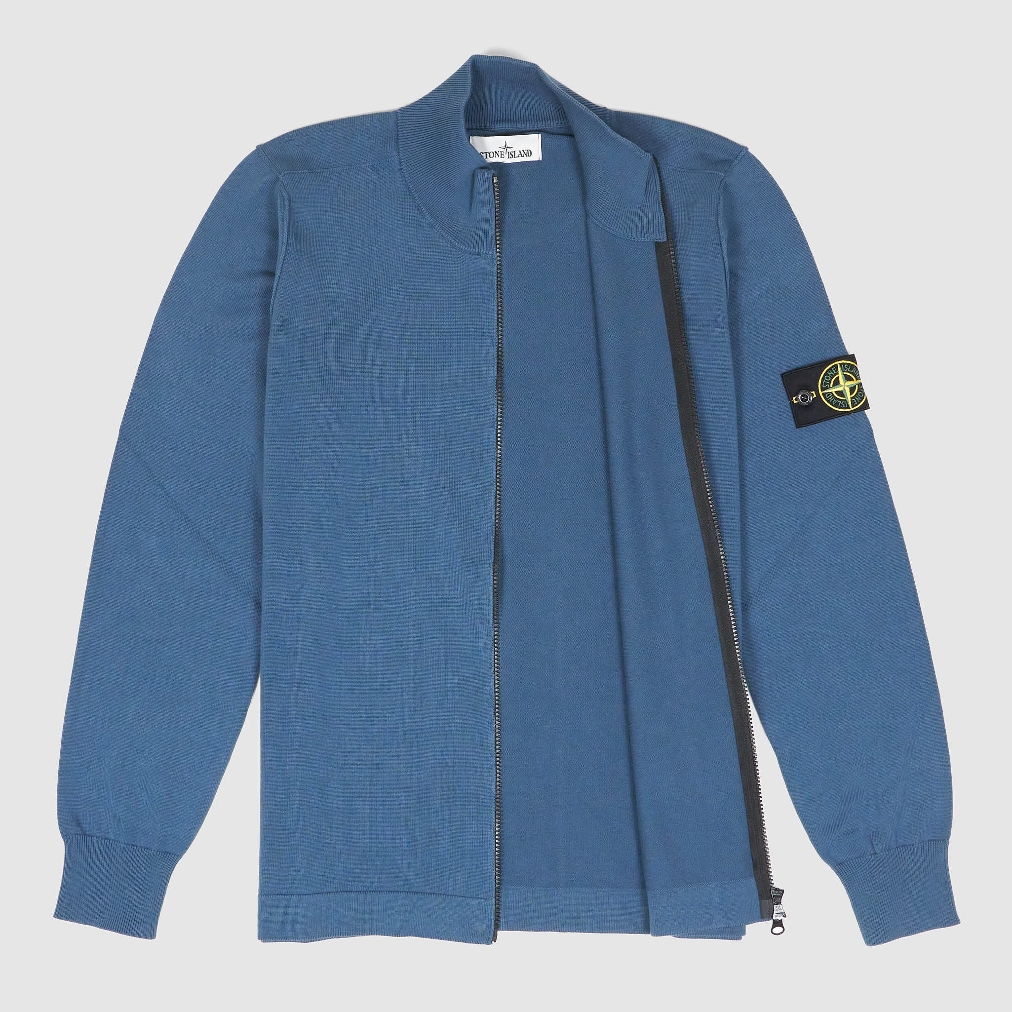 Stone Island Full Zip Stand Up Collar Cardigan - DeeCee style