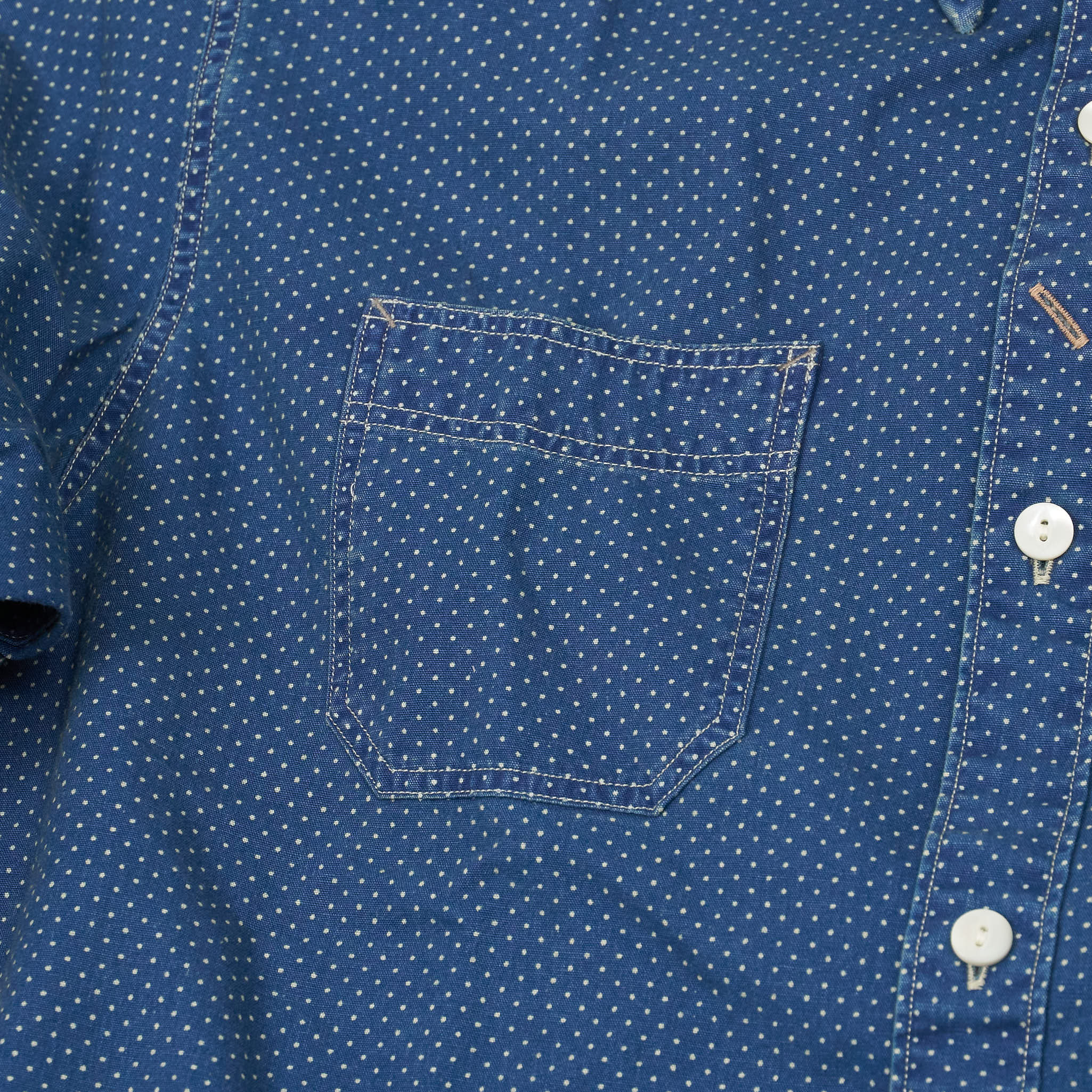 Double RL Indigo Woven Work Shirt - DeeCee style