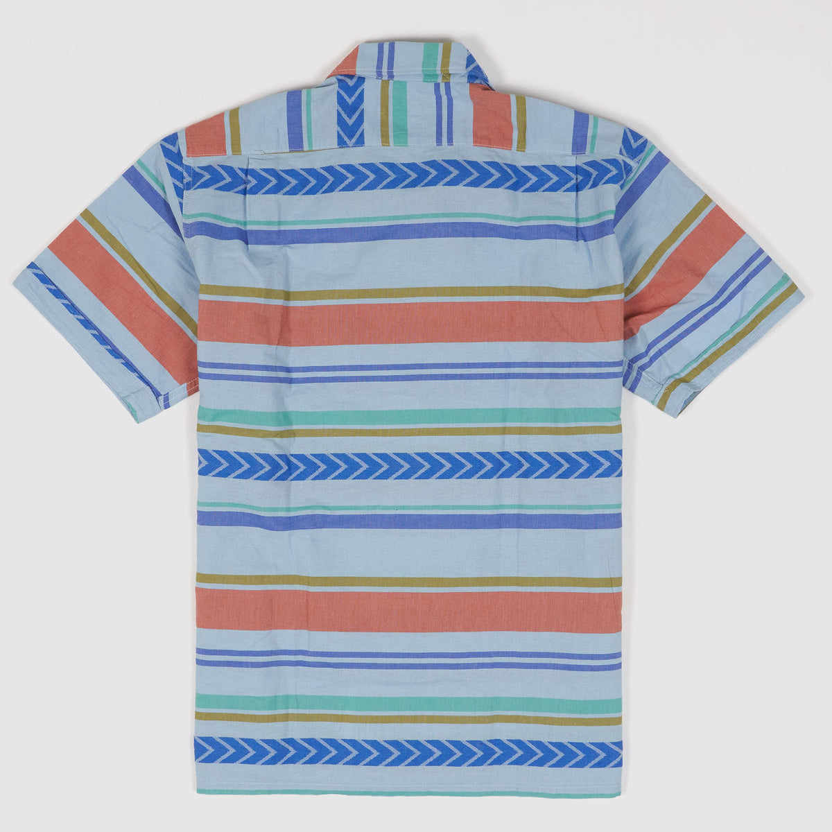 Engineered Garment Woven Striped Southwestern  Camp Shirt
