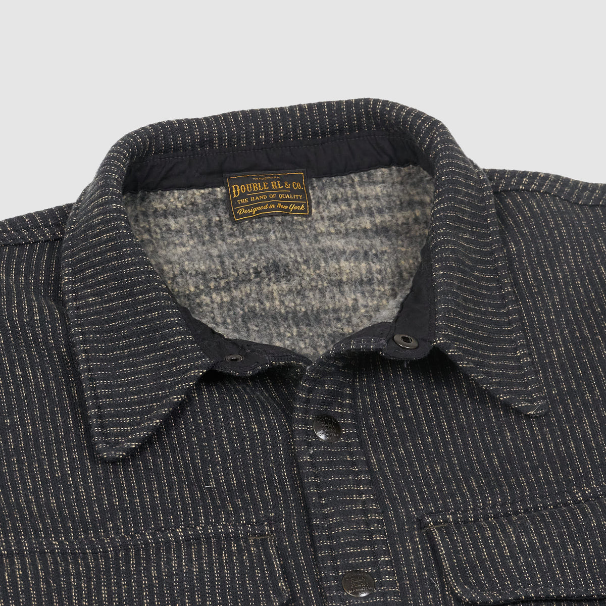 Double RL Jacquard Cardigan Overshirt