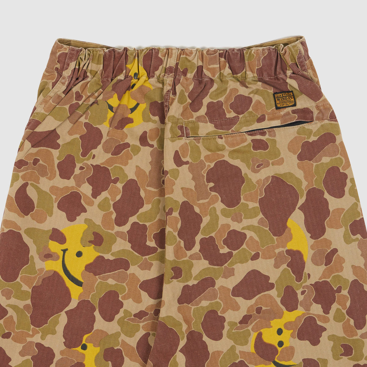 Kapital Camouflage  Herringbone Happy Peek a-boo Trousers