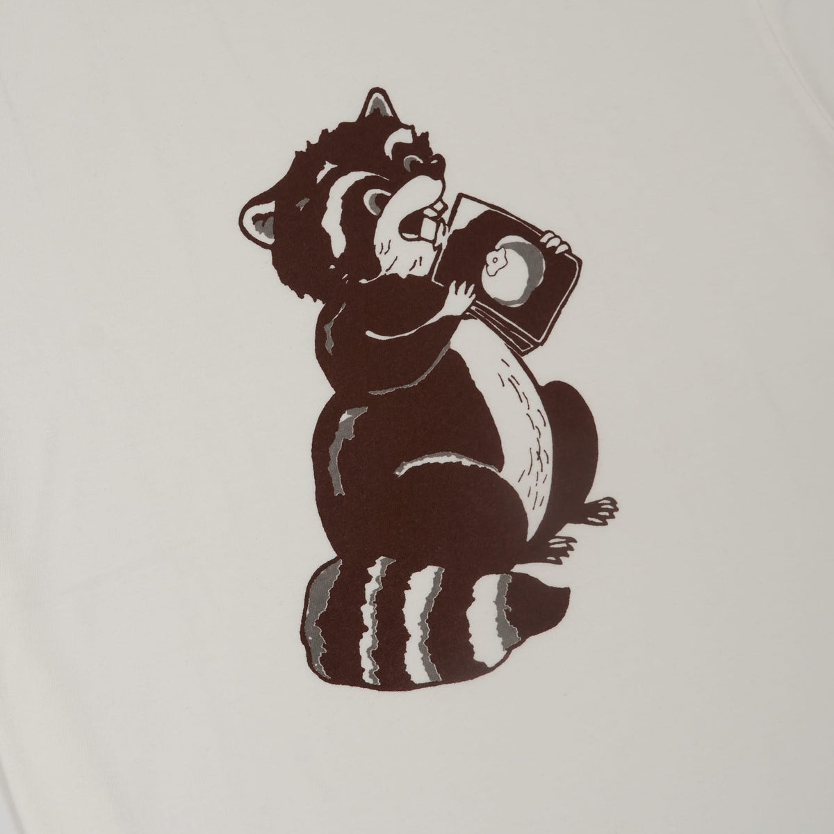 Kapital Short Sleeve Crew Neck Kakishibu Raccoon RingerT-Shirt