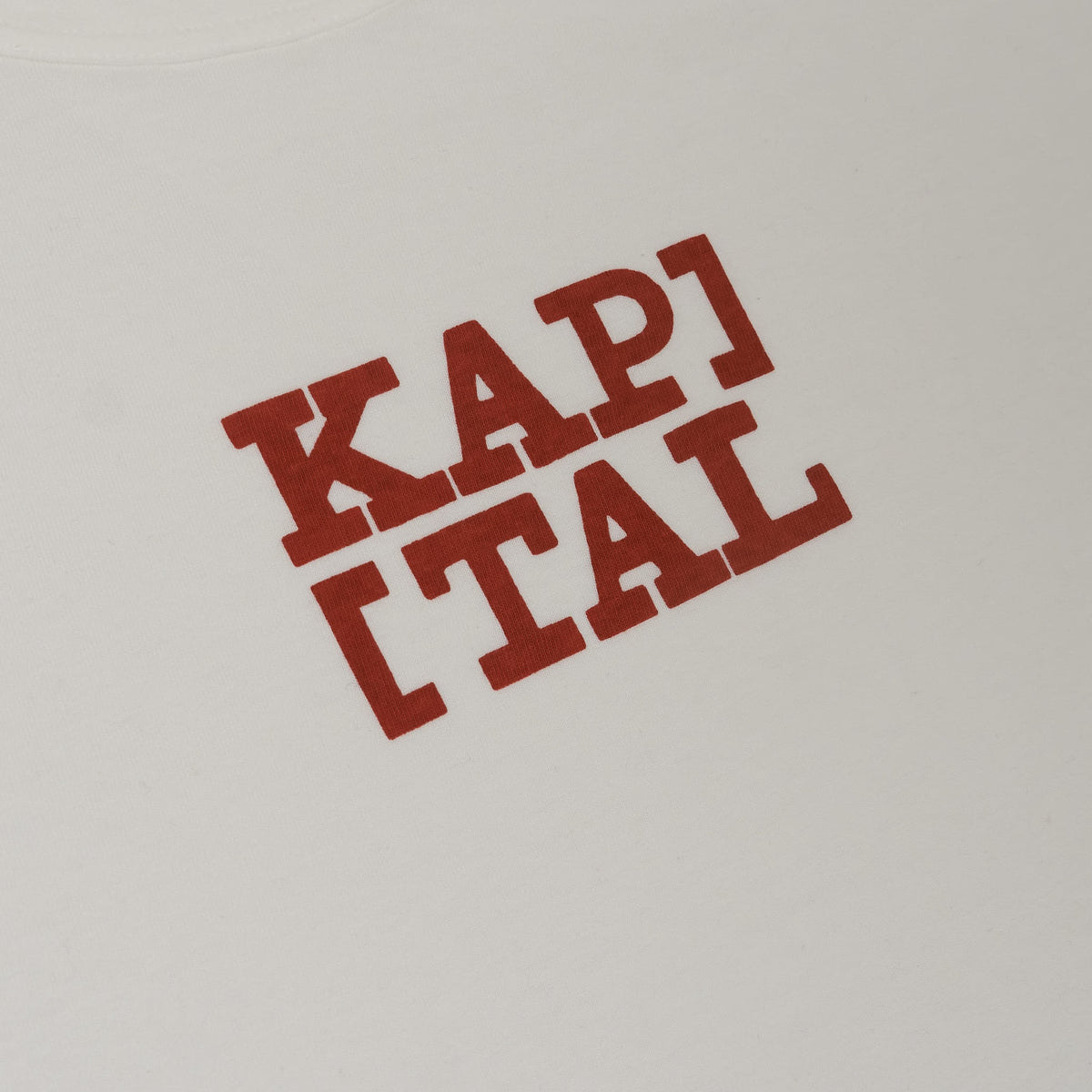 Kapital Short Sleeve Crew Neck Kapital Logo T-Shirt