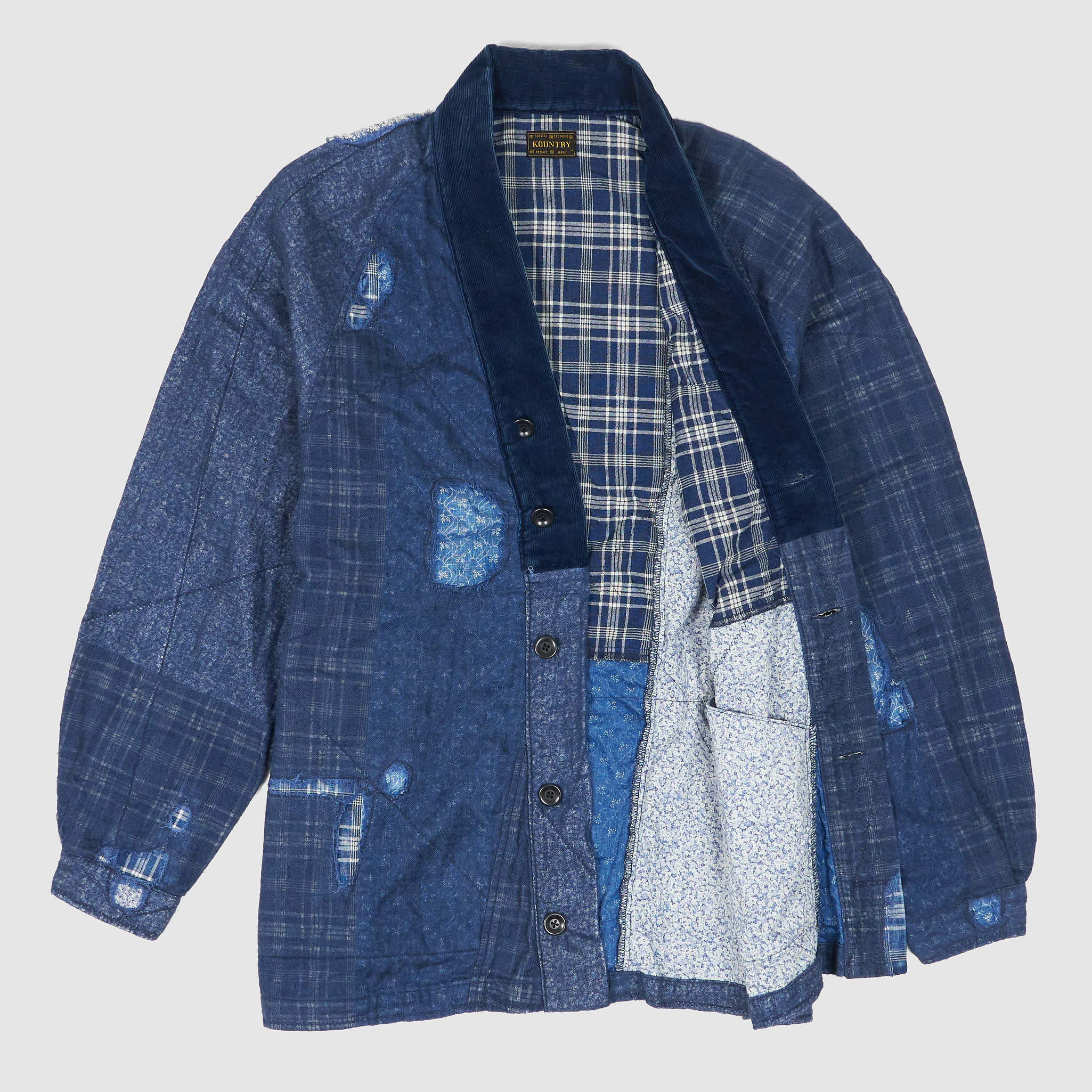 Kapital Indigo Patchwork Nora- Dot Tiger Juvan Shashiko Shirt