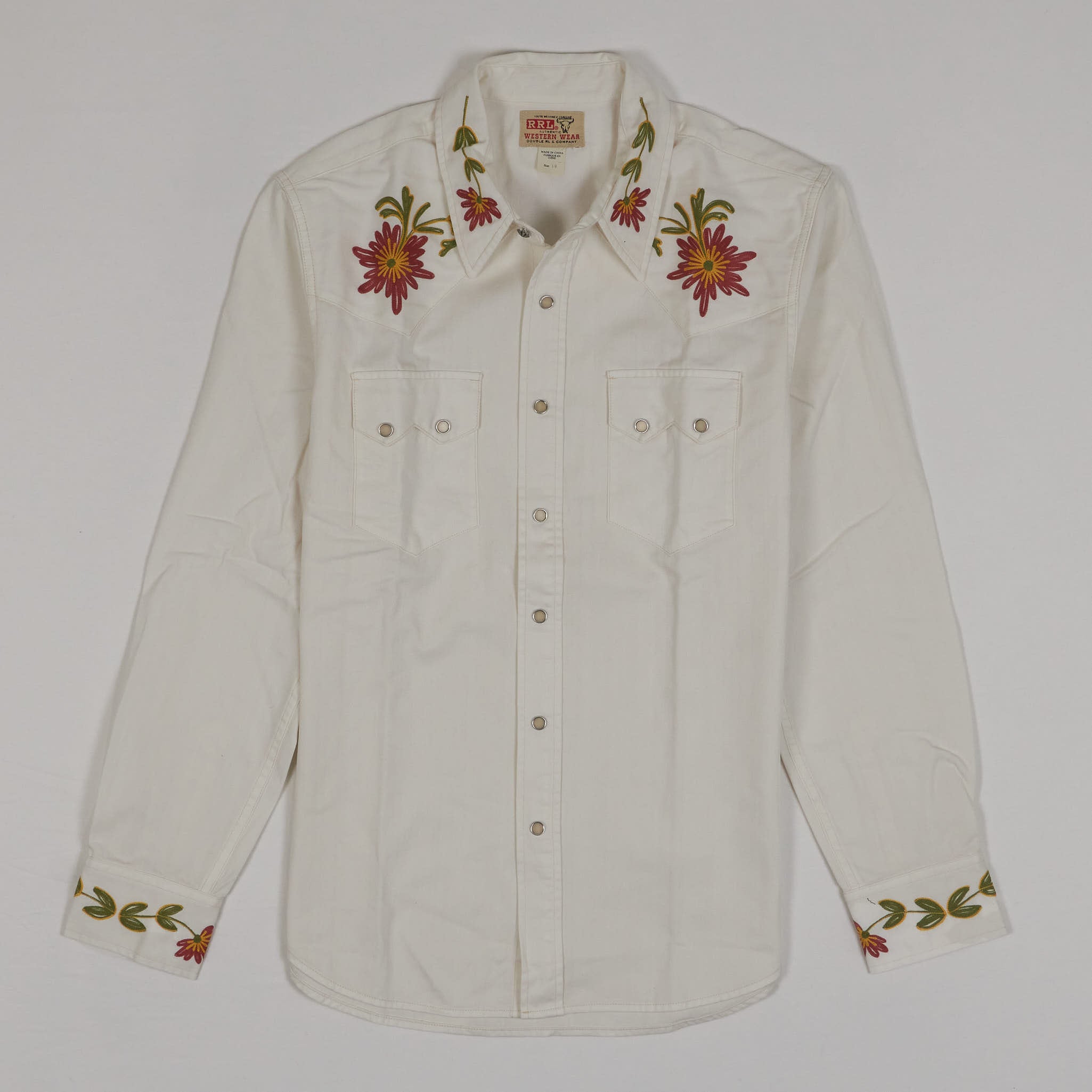 Double RL Embroidered Western Sawtooth Pocket Shirt - DeeCee style