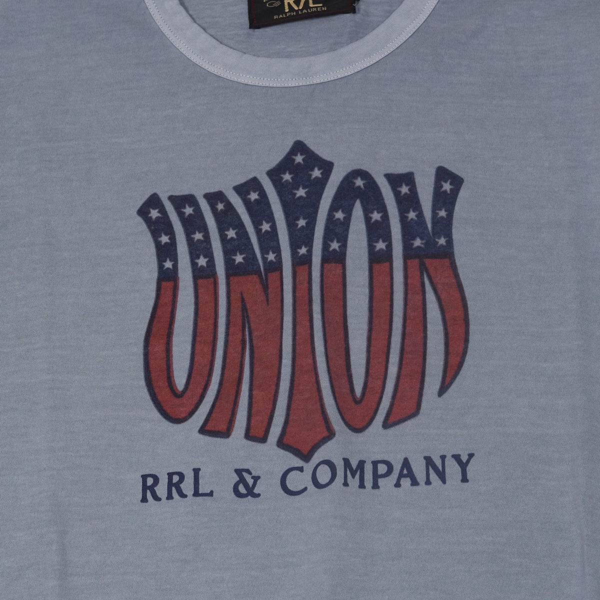 Double RL Short Sleeve Crew Neck Graphic  T-Shirt