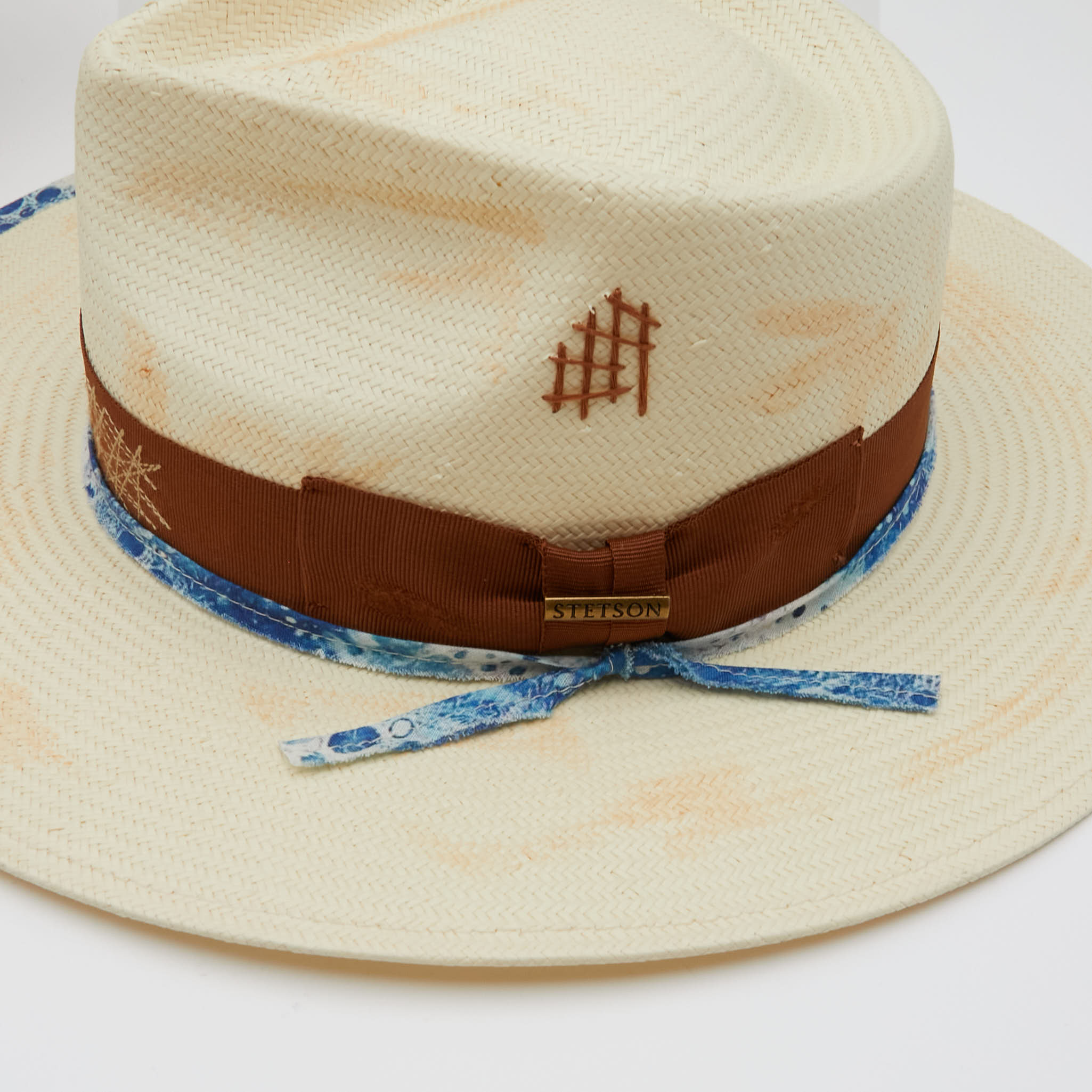 Chapeau d' O StrawBraid Casablanca 57.5c（Downturned Brim