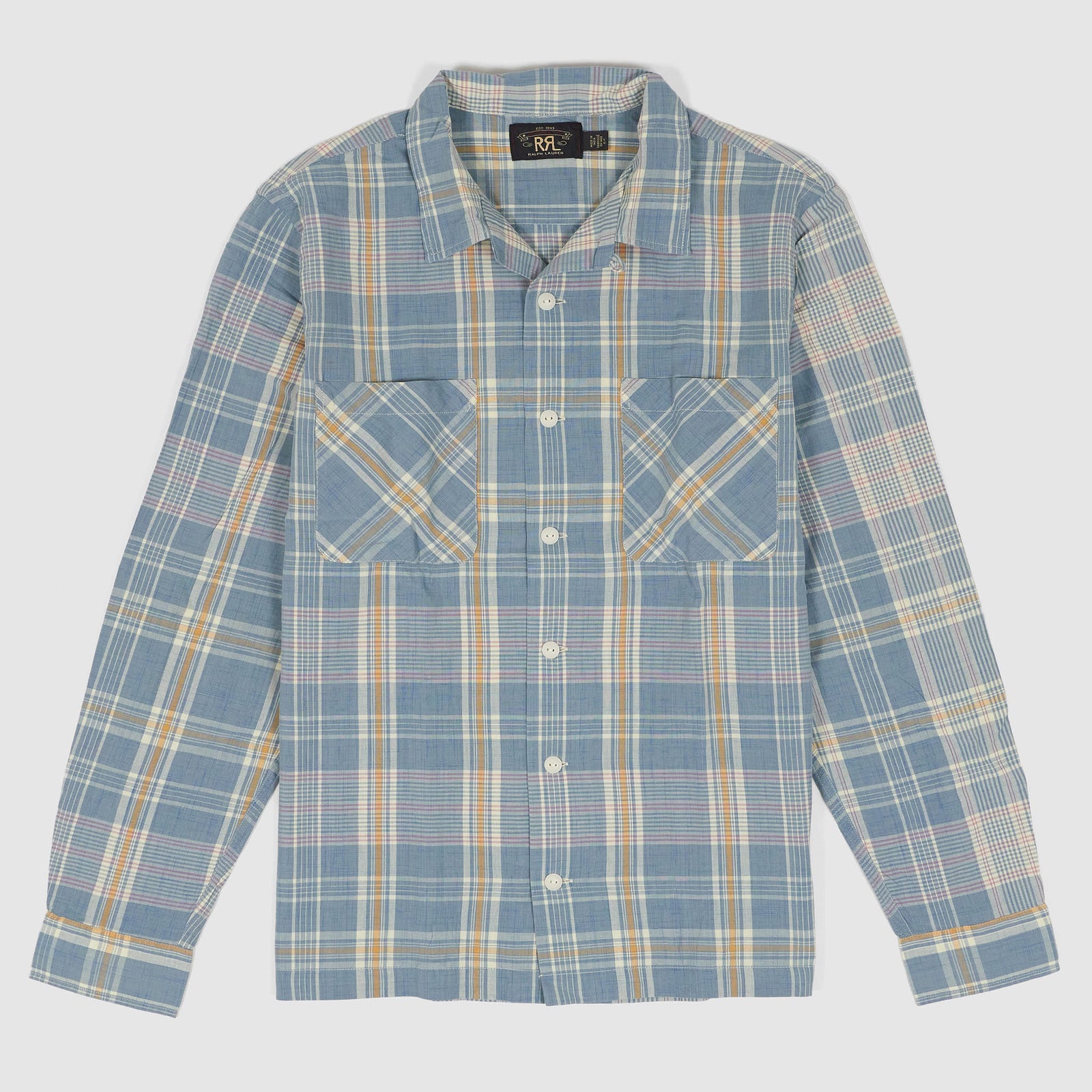 RRL Plaid Work Beckham Shirt sz M-