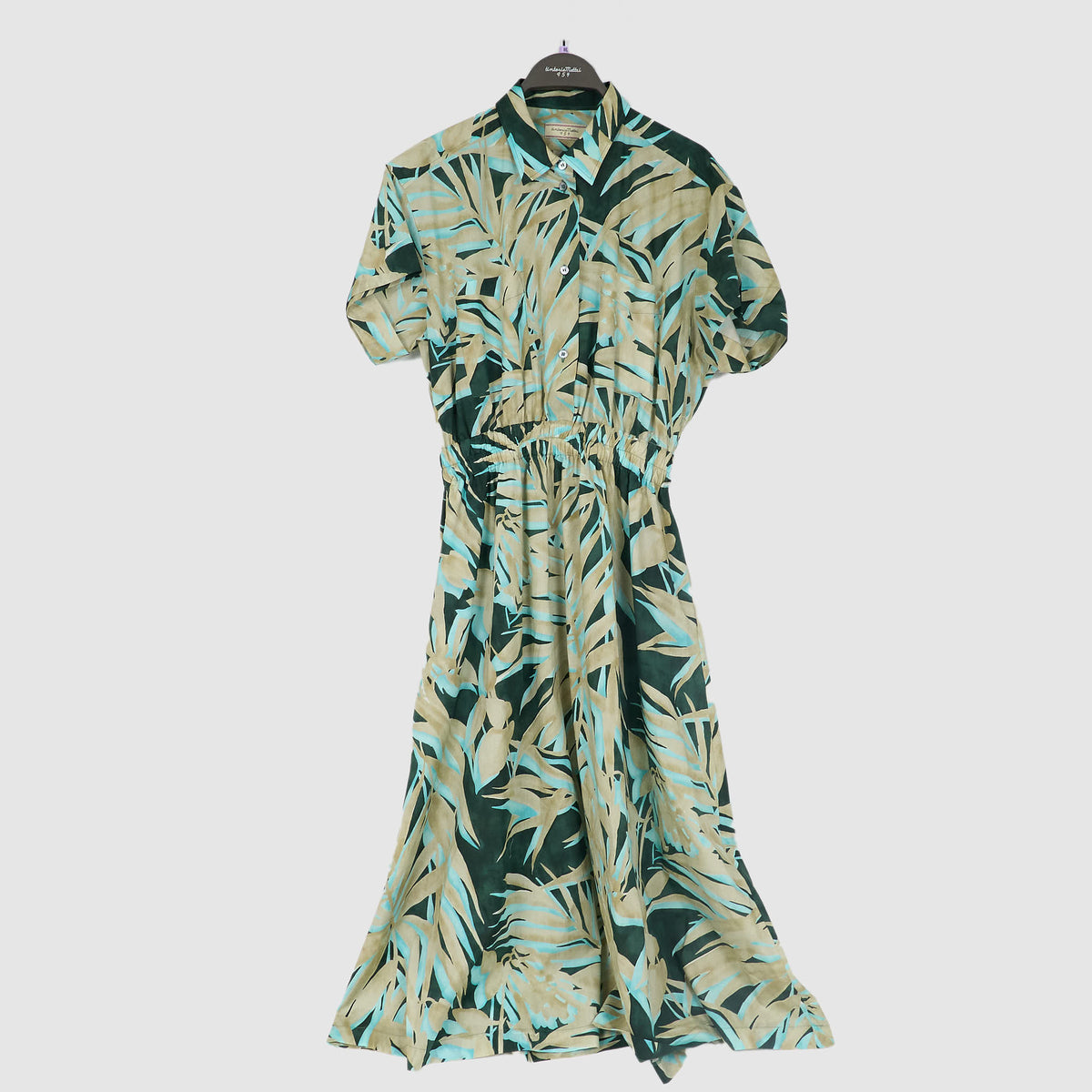 Tintoria Mattei Ladies Palm Tree Print Dress