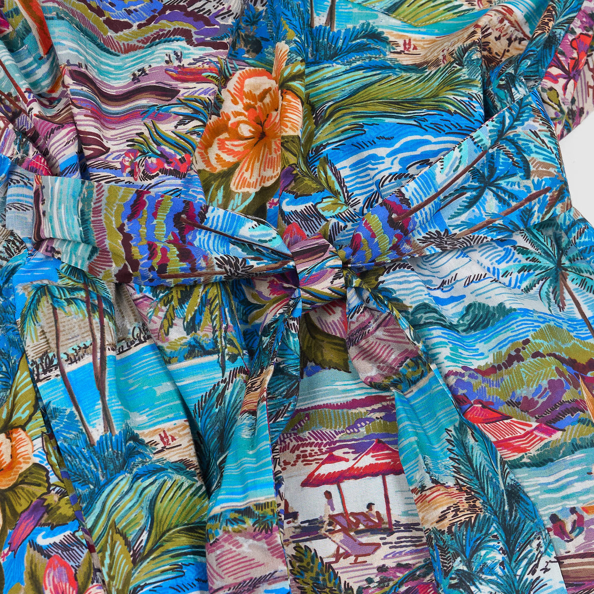 Tintoria Mattei Ladies Hawaiian Shirt Dress
