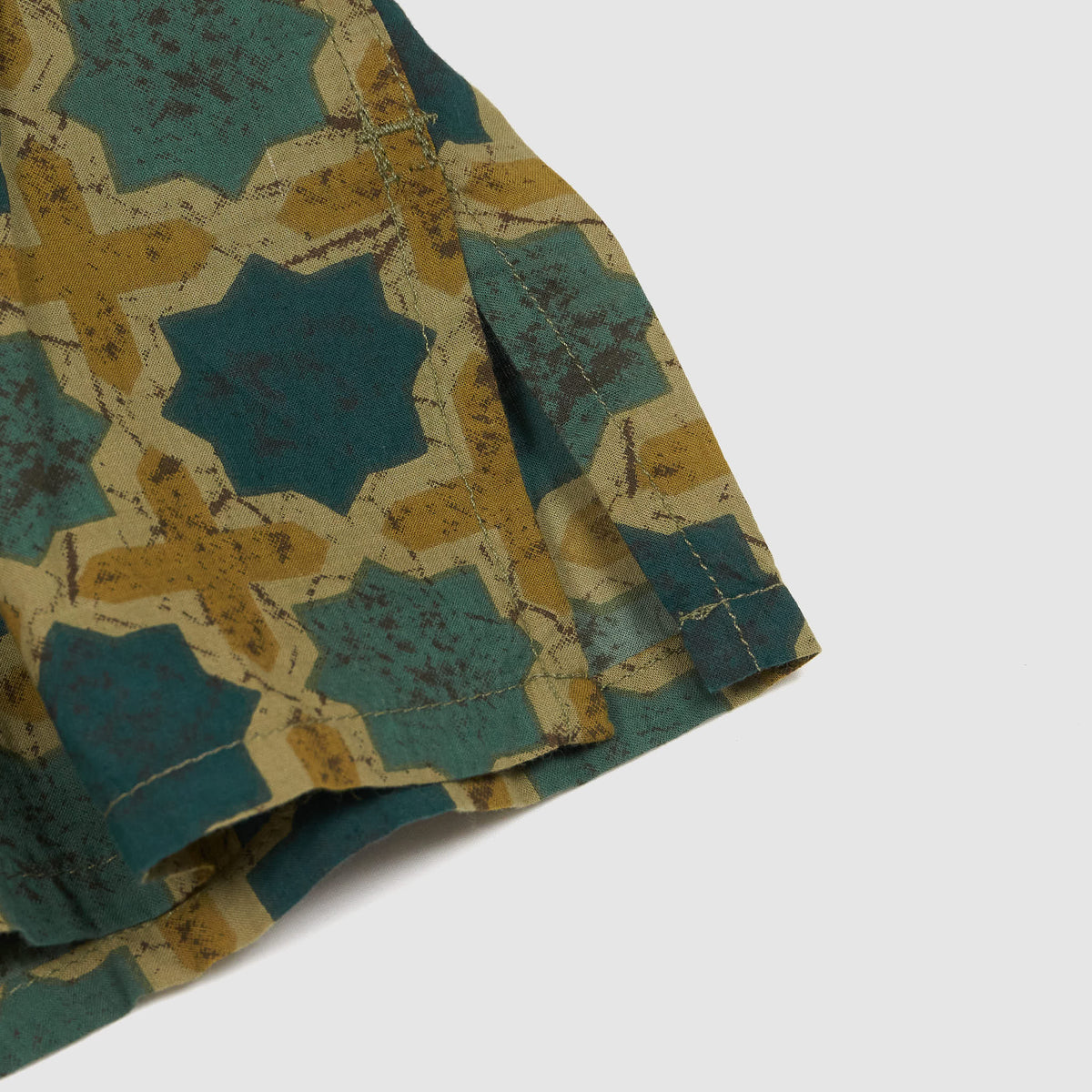 Engineered Garment Long Sleeve Camp Collar Batik Shirt