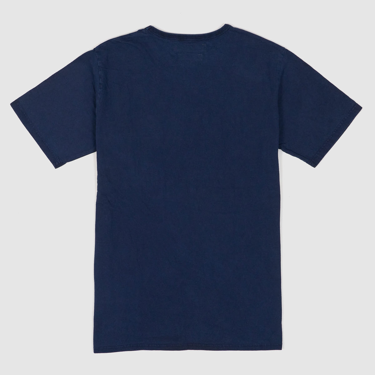 FDMTL Short Sleeve Sashiko Patch Crew Neck Indigo T-Shirt