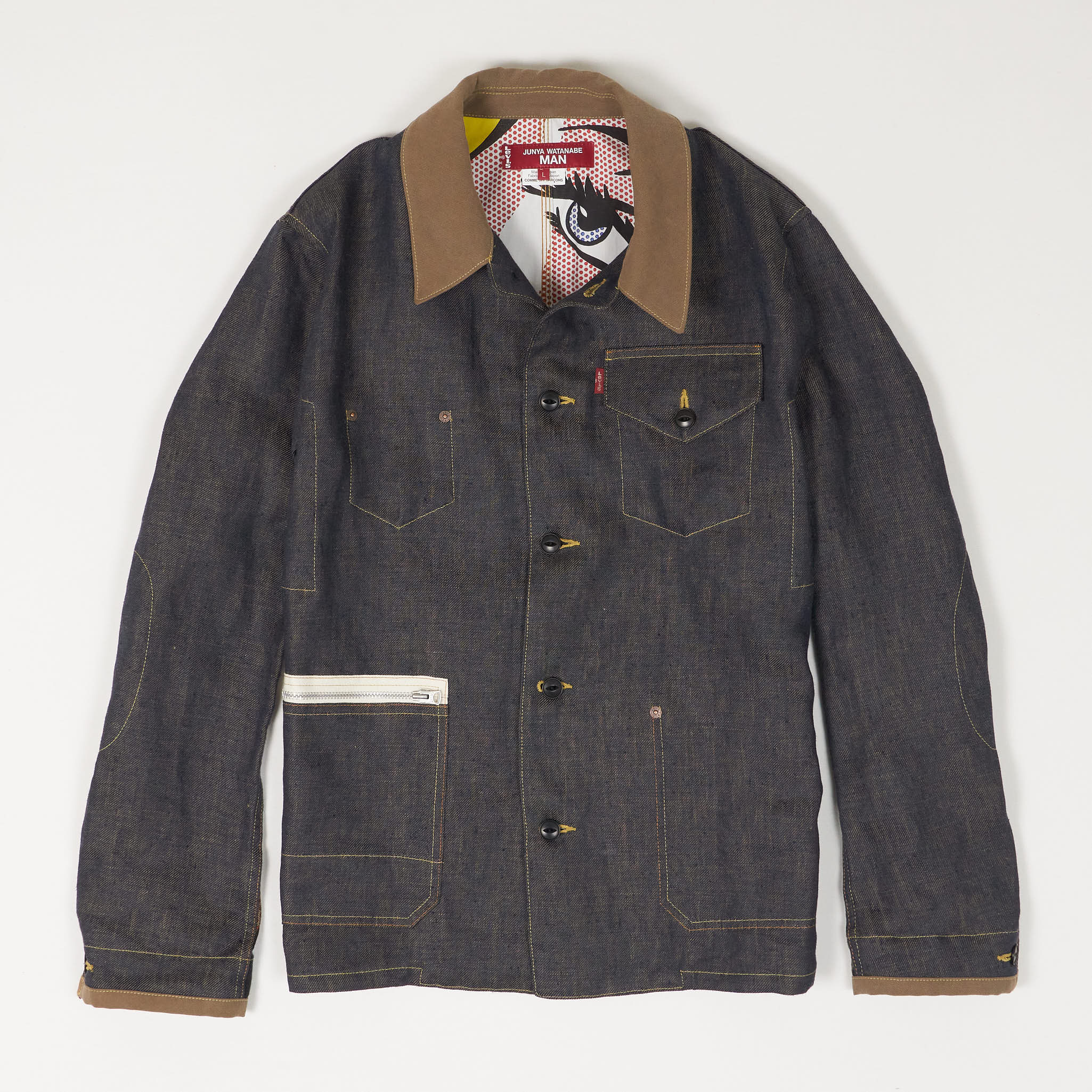 Junya Watanabe MAN x Levi's® Pop Art Chore Linen Denim Jacket