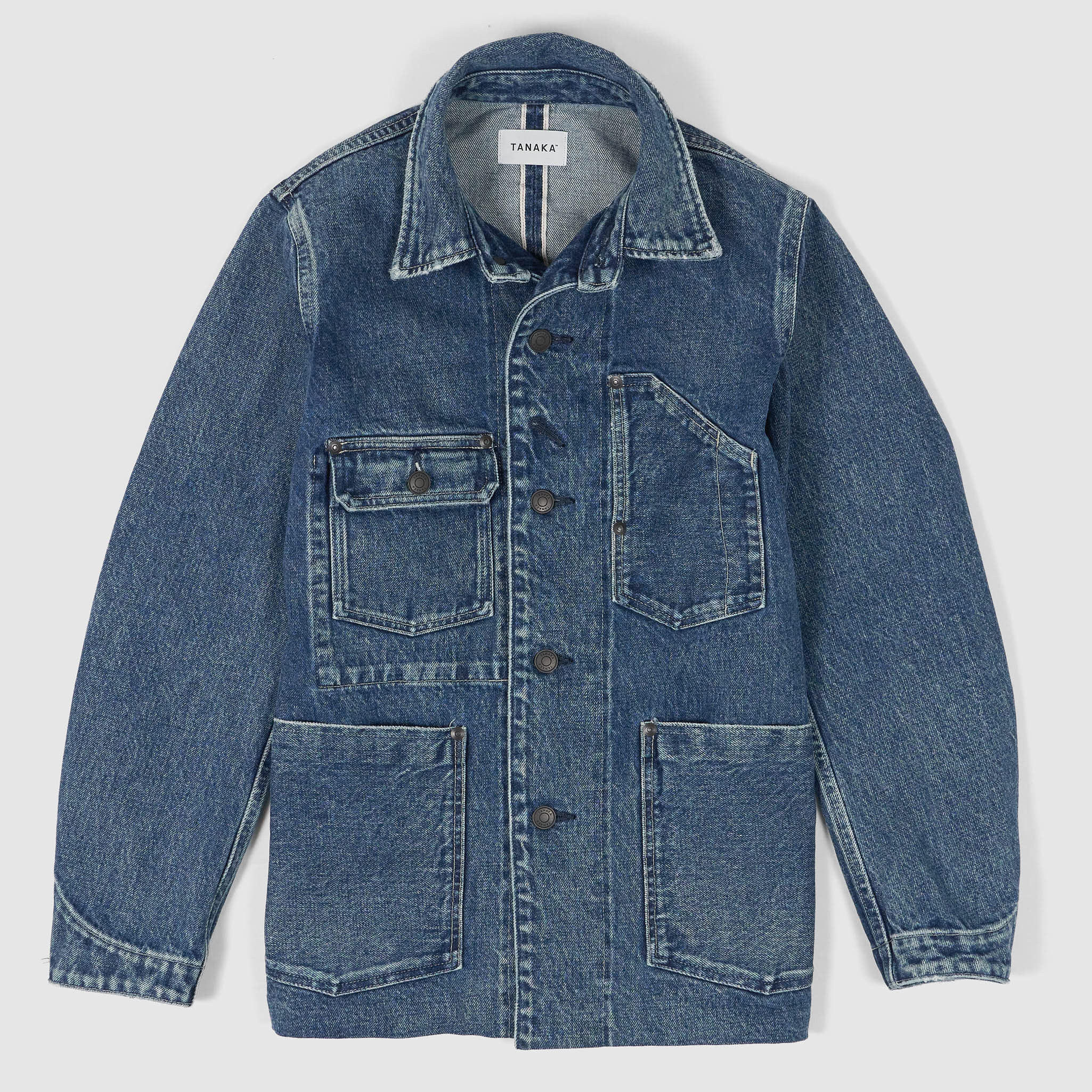 Tanaka NY TYO Ladies The Work Jeans Chore Selvage Jacket - DeeCee 