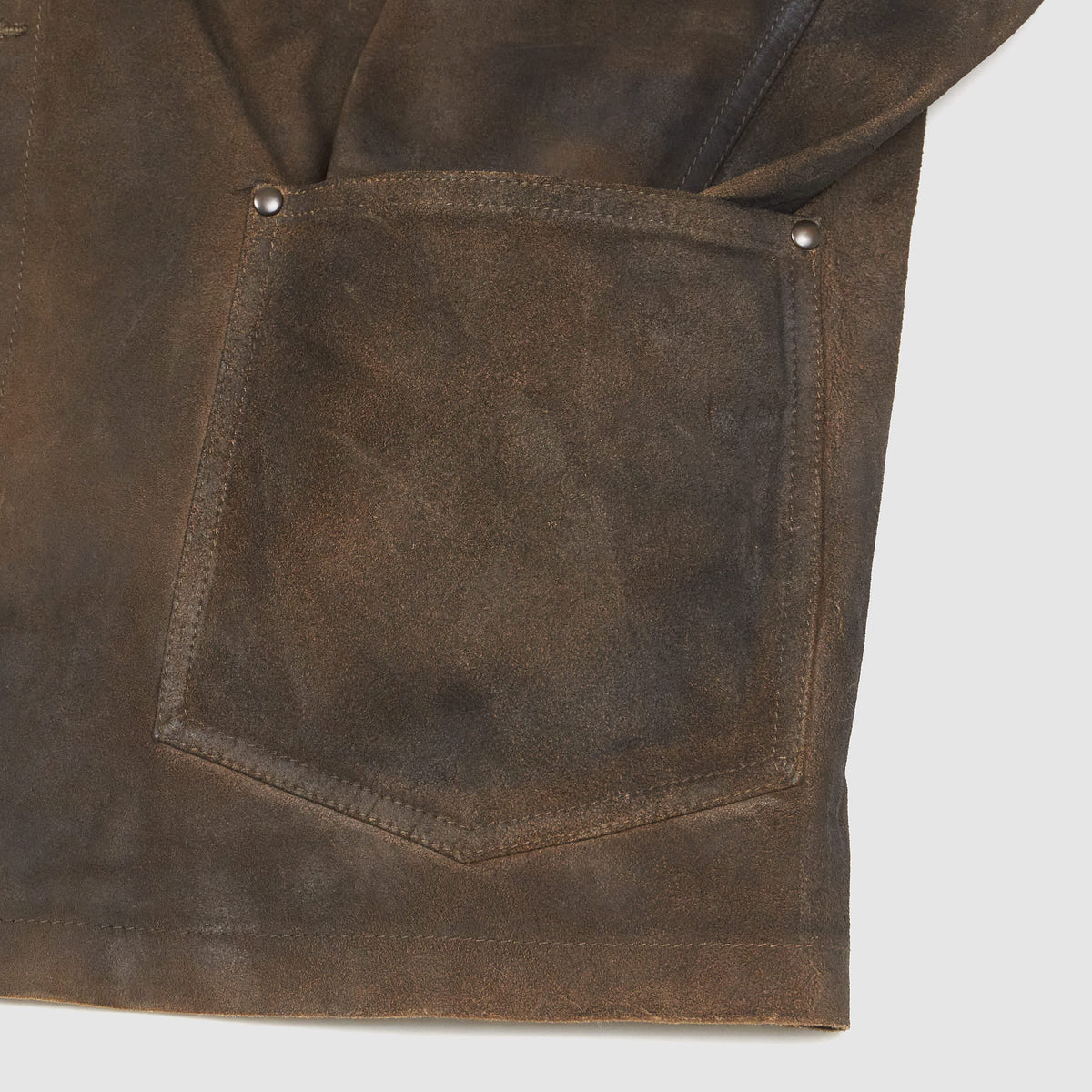 Double RL Roughout Unlined Leather Work Jacket