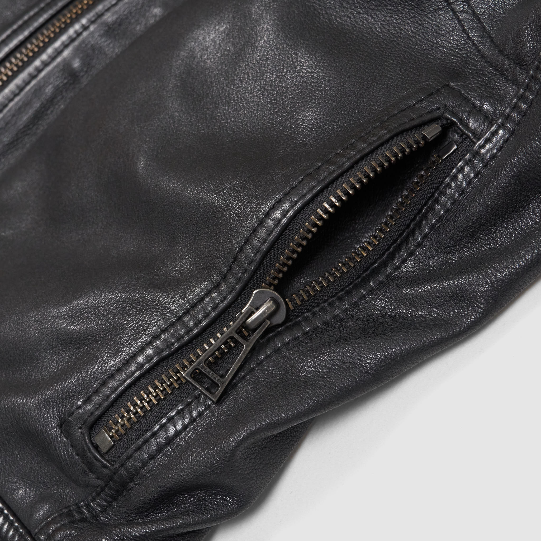 F&f men's leather jacket sales