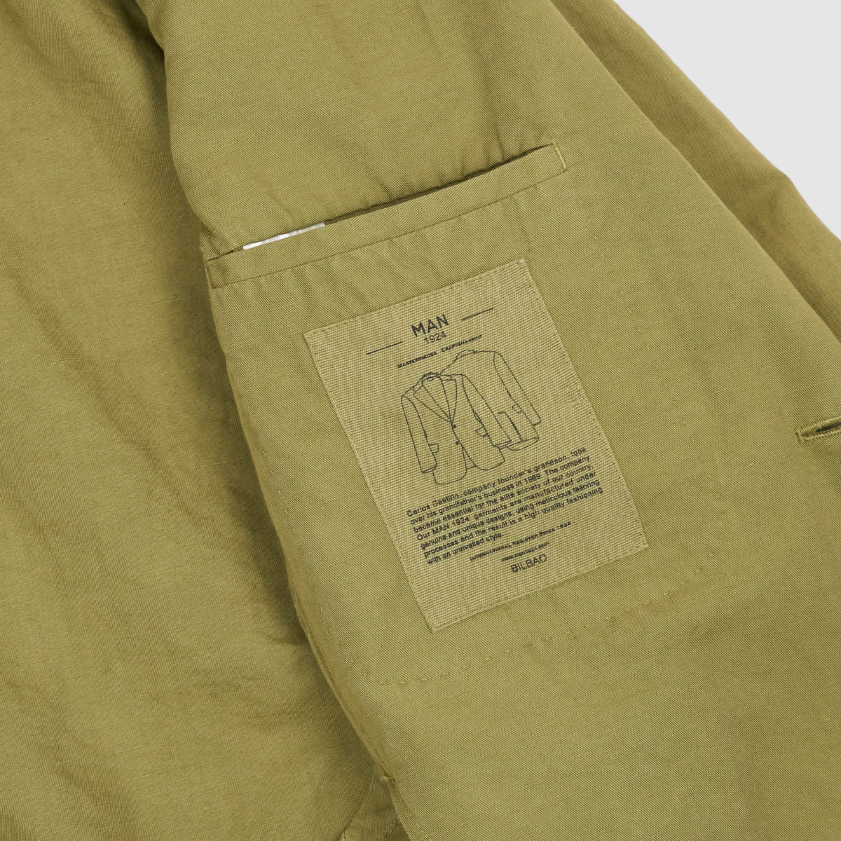 Man 1924 Kennedy Linen Cotton Blend Blazer