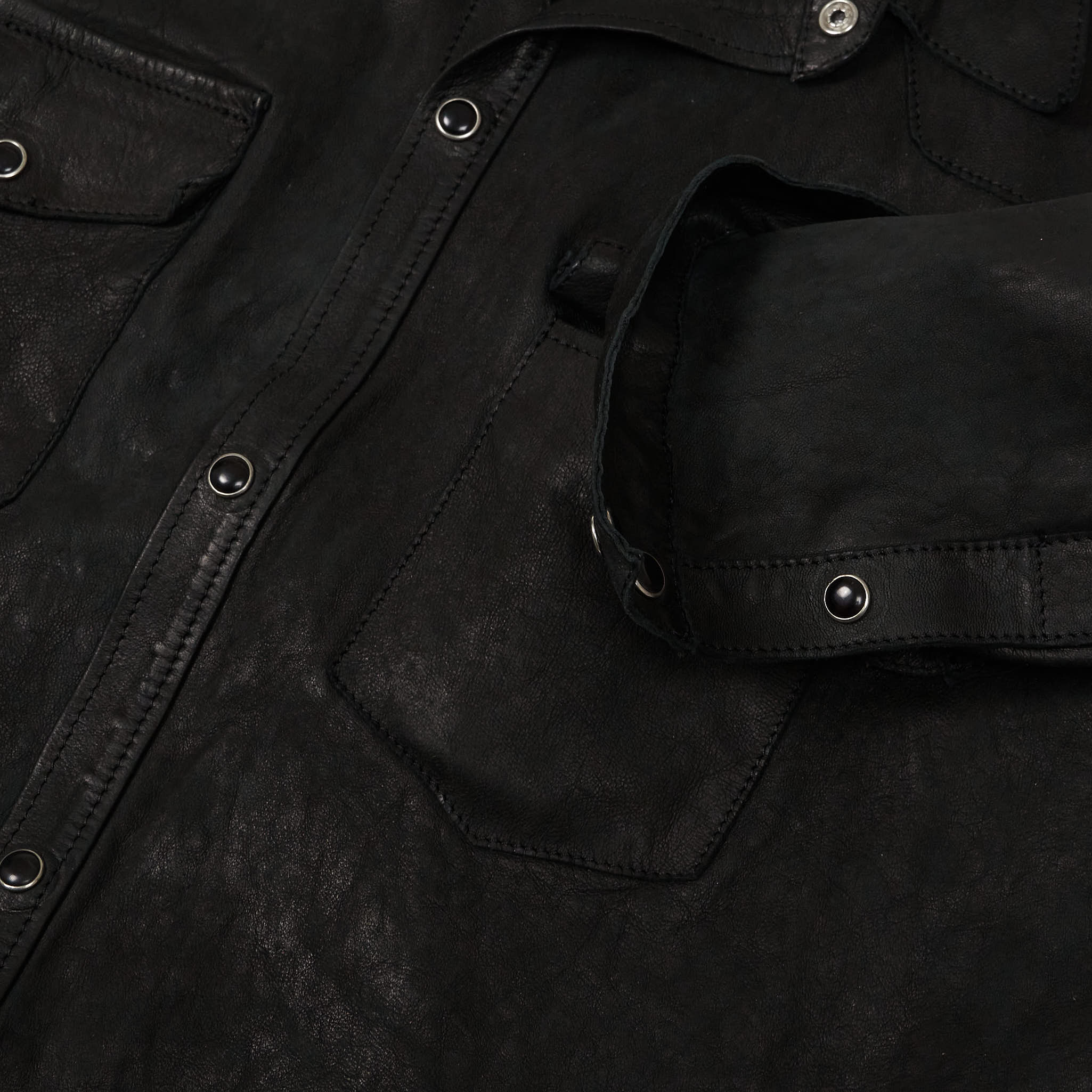 Salvatore Santoro Leather Western Overshirt Jacket UNISEX DeeCee
