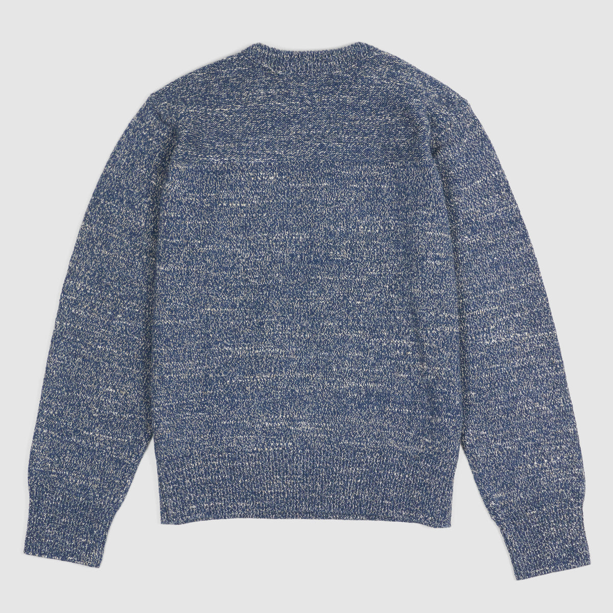 Double RL Knitted Crew Neck Cotton Sweater