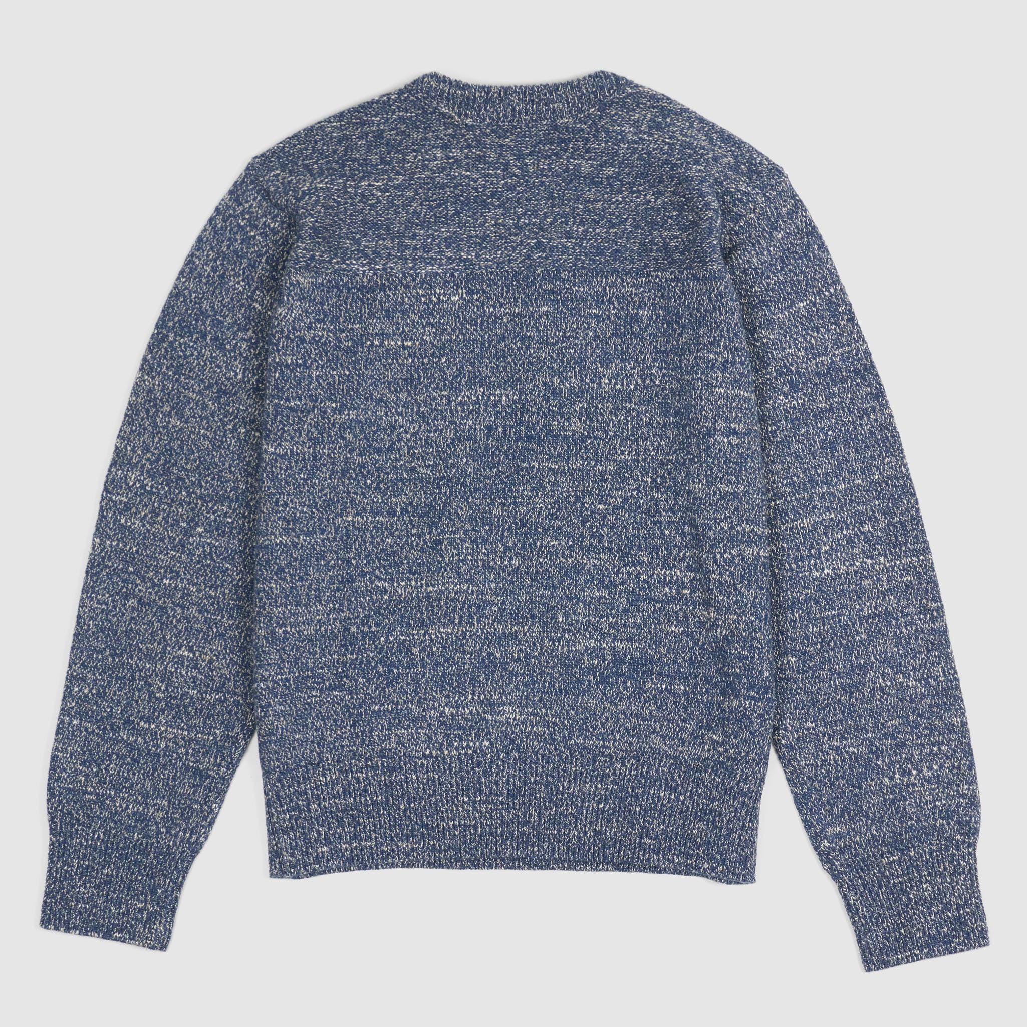 Double RL Knitted Crew Neck Cotton Sweater DeeCee style
