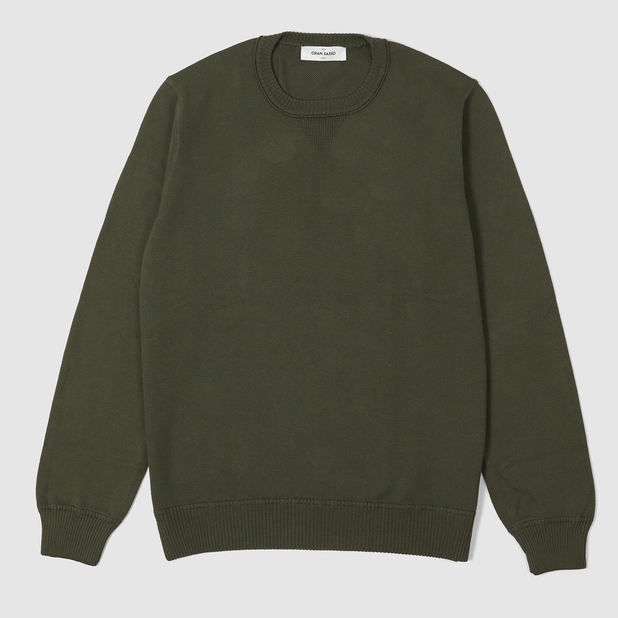 ブランド通販 Sweater Knitted Neck Crew Cotton Sasso Gran - style DeeCee トップス
