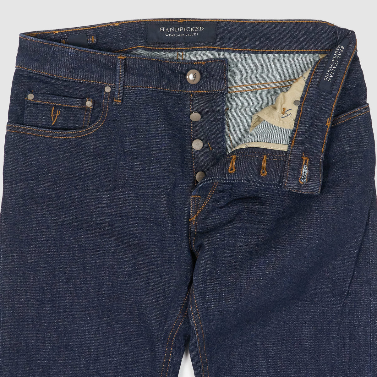 Handpicked 5-Pocket Slim Fitted Jeans