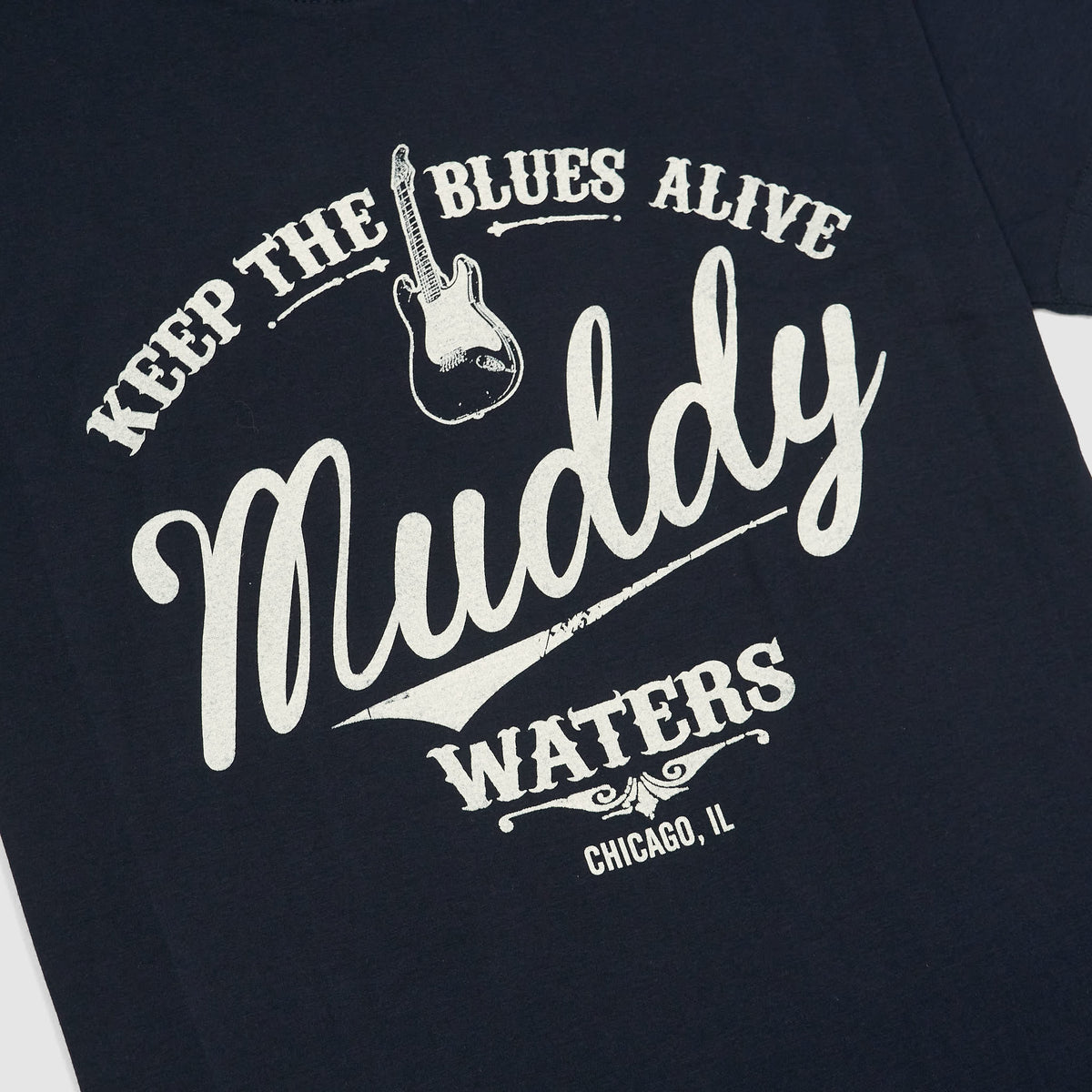 Muddy Waters Crew Neck Rock T-Shirt Keep the Blues Alive