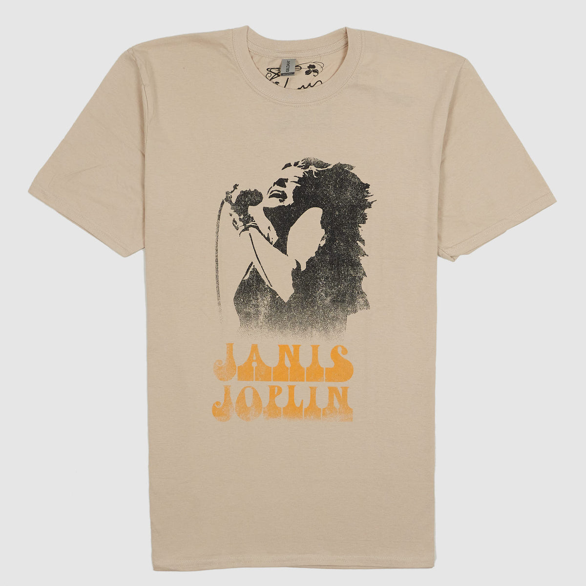 Janis Joplin Crew Neck Classic Rock T-Shirt
