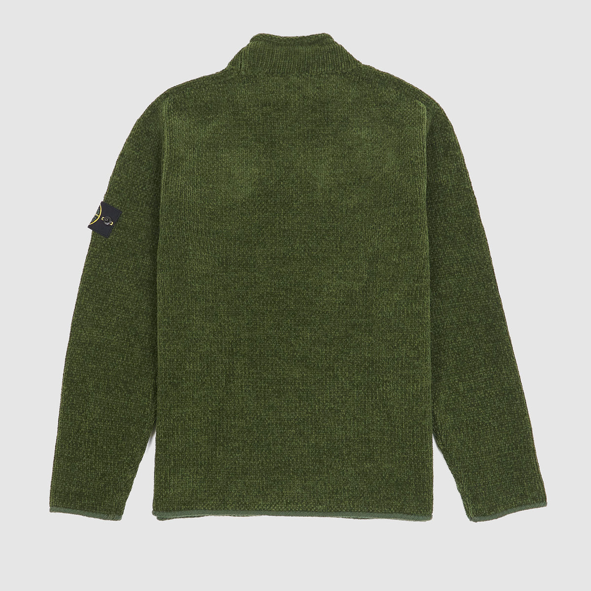 Stone Island Knitted Chenille Mock Neck Pullover