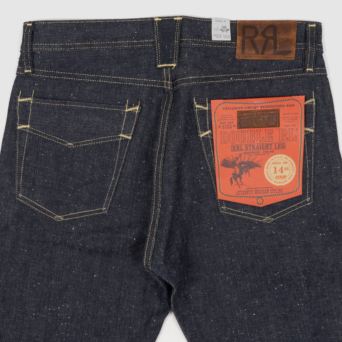 Double RL Limited Edition Straight Indigo Five Pocket Selvage Jeans