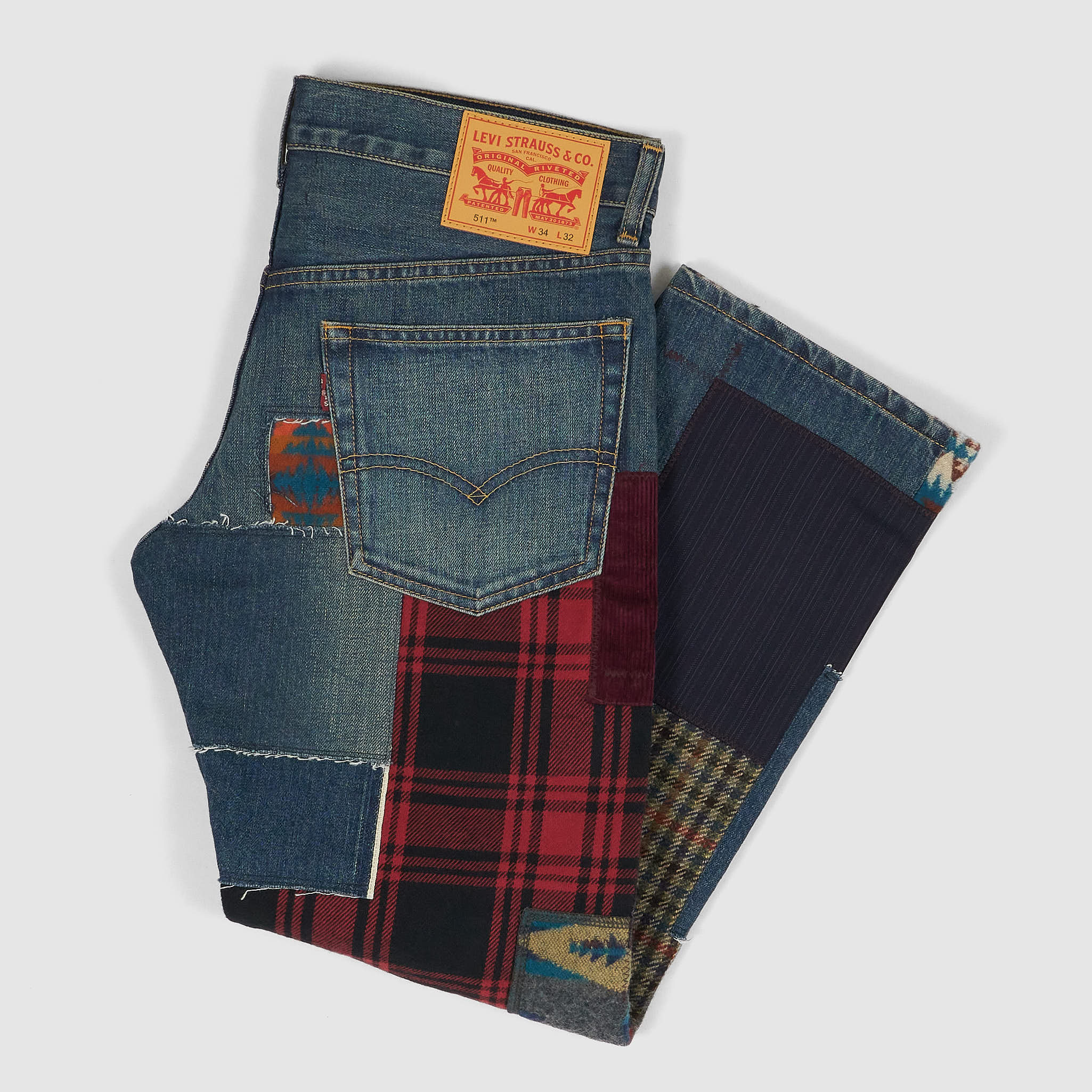 Junya Watanabe Man x Pendleton x Levi's® 511™ Denim Jeans - DeeCee 