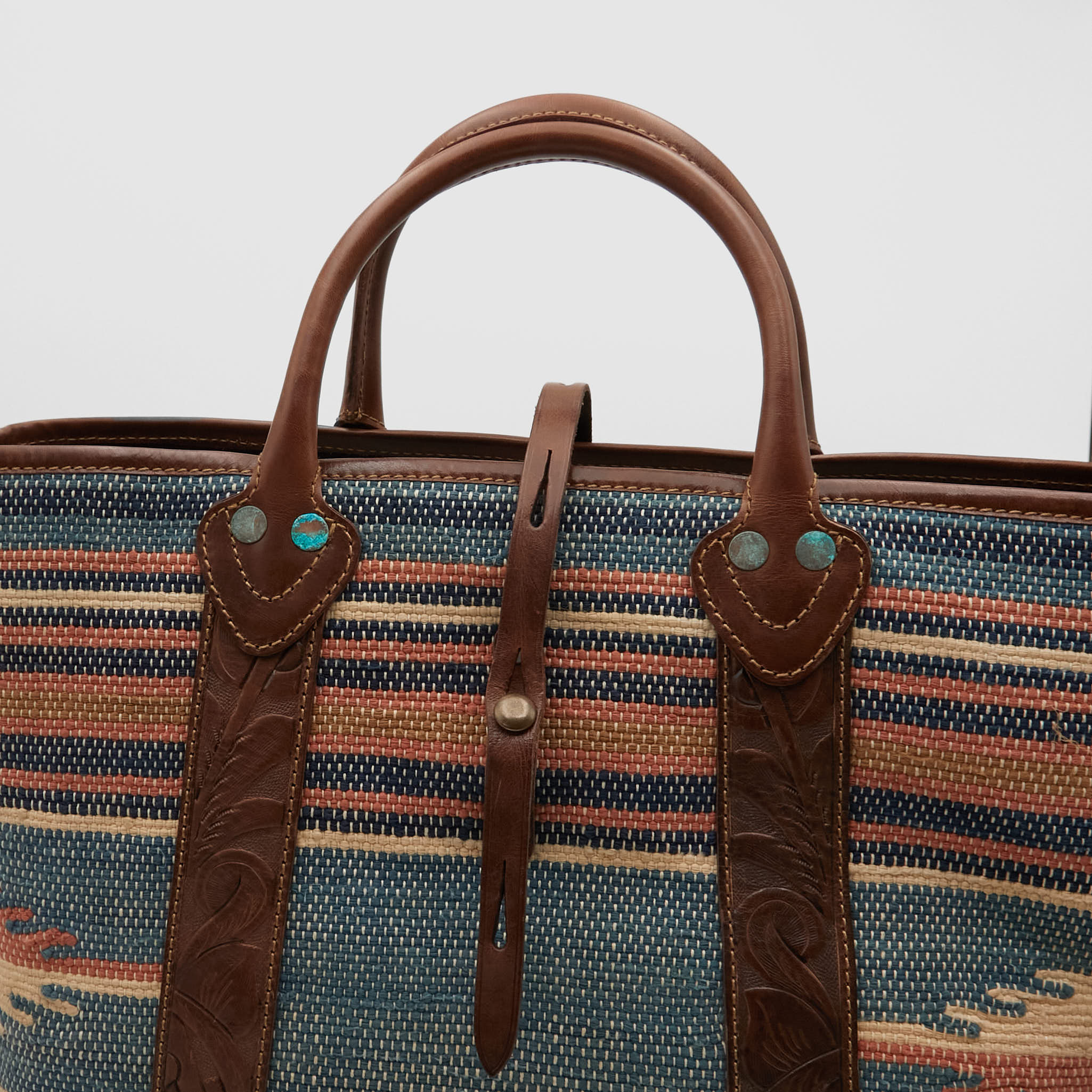 Double RL Woven Southwestern Tote Bag - DeeCee style