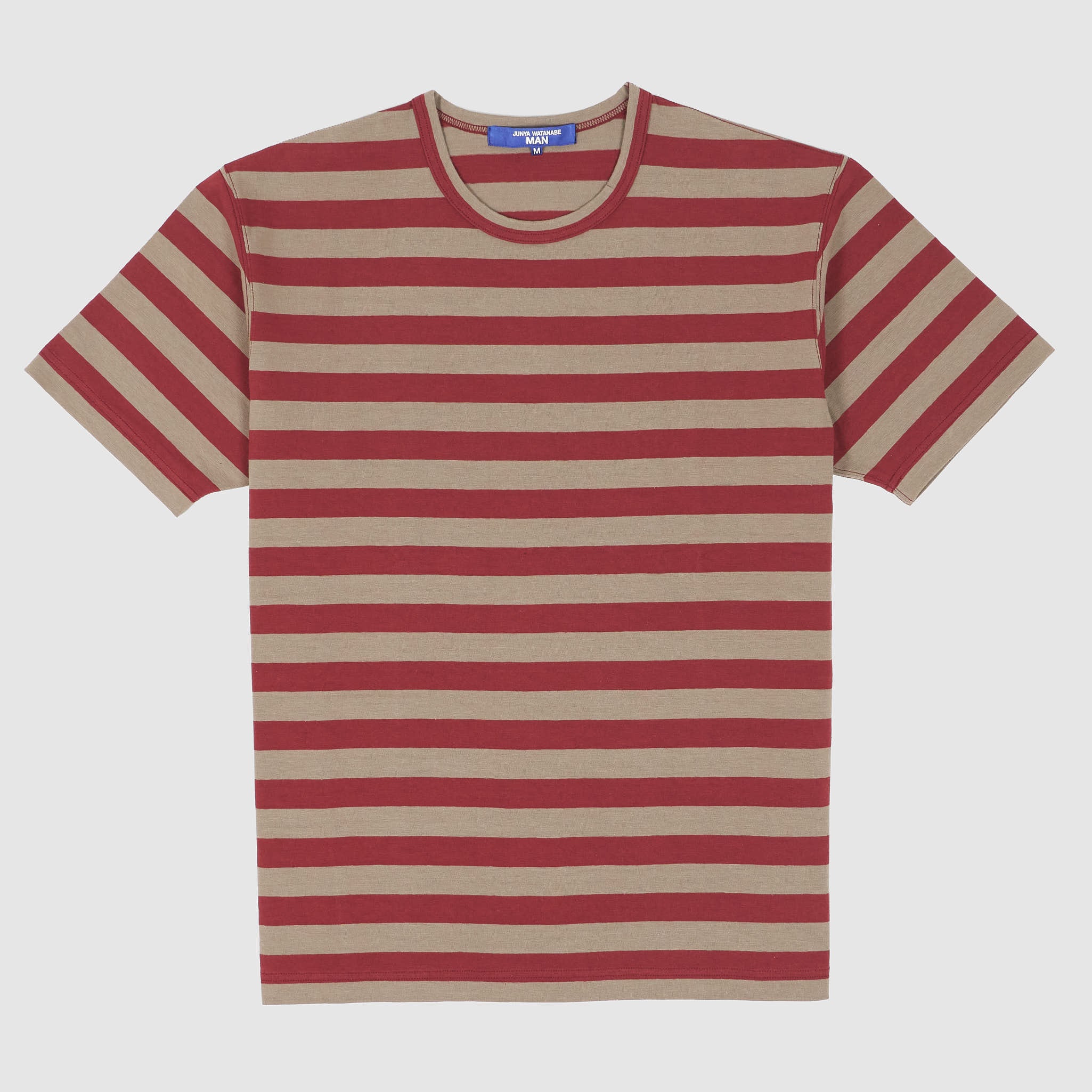 Junya Watanabe Man Striped Short Sleeve Crew Neck T-Shirt