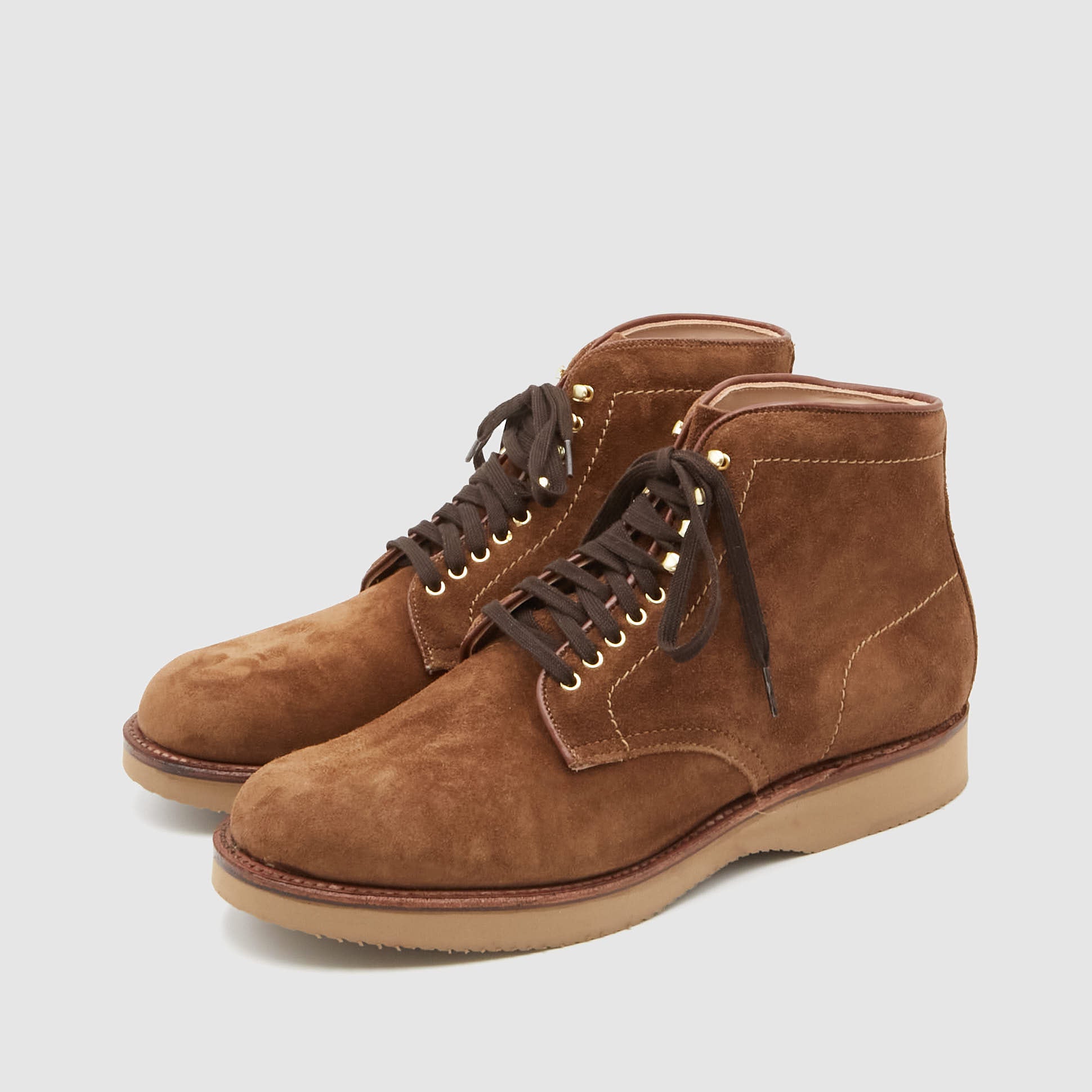Alden Snuff Suede Lined Lace Up Boot M2804H - DeeCee style