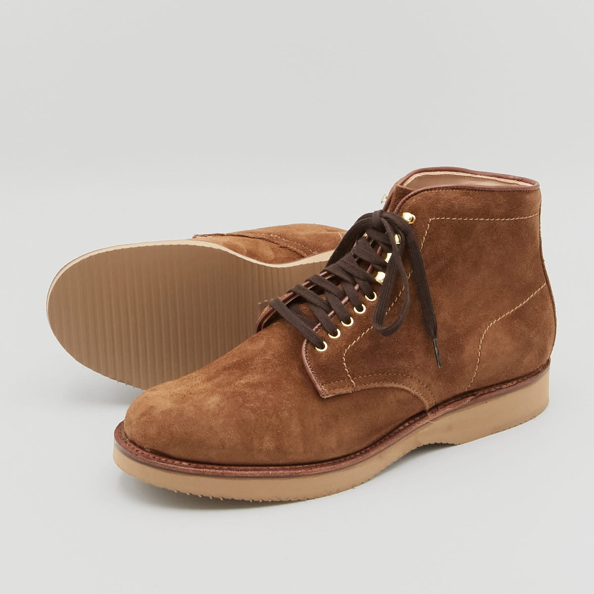 Alden Snuff Suede Lined Lace Up Boot