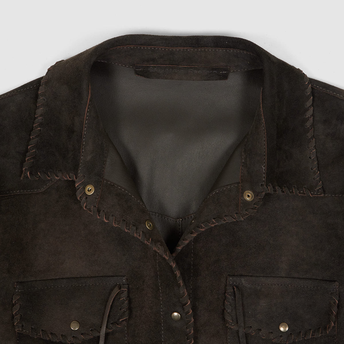 Salvatore Santoro Ladies Ranch Leather Over Shirt Jacket