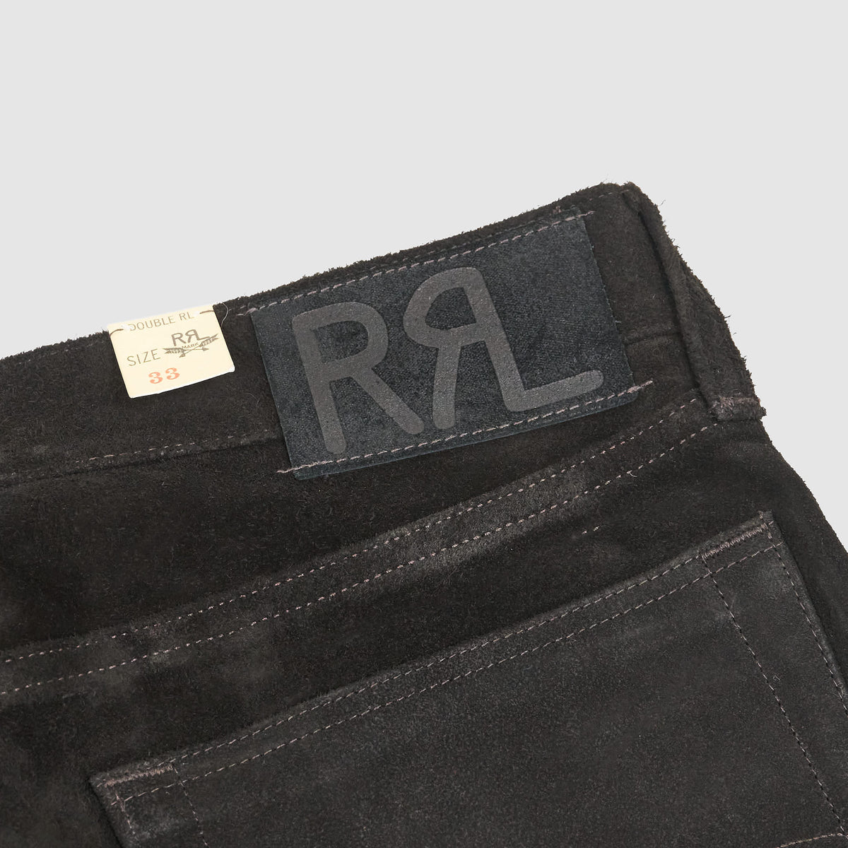Double RL Roughout Suede Pant