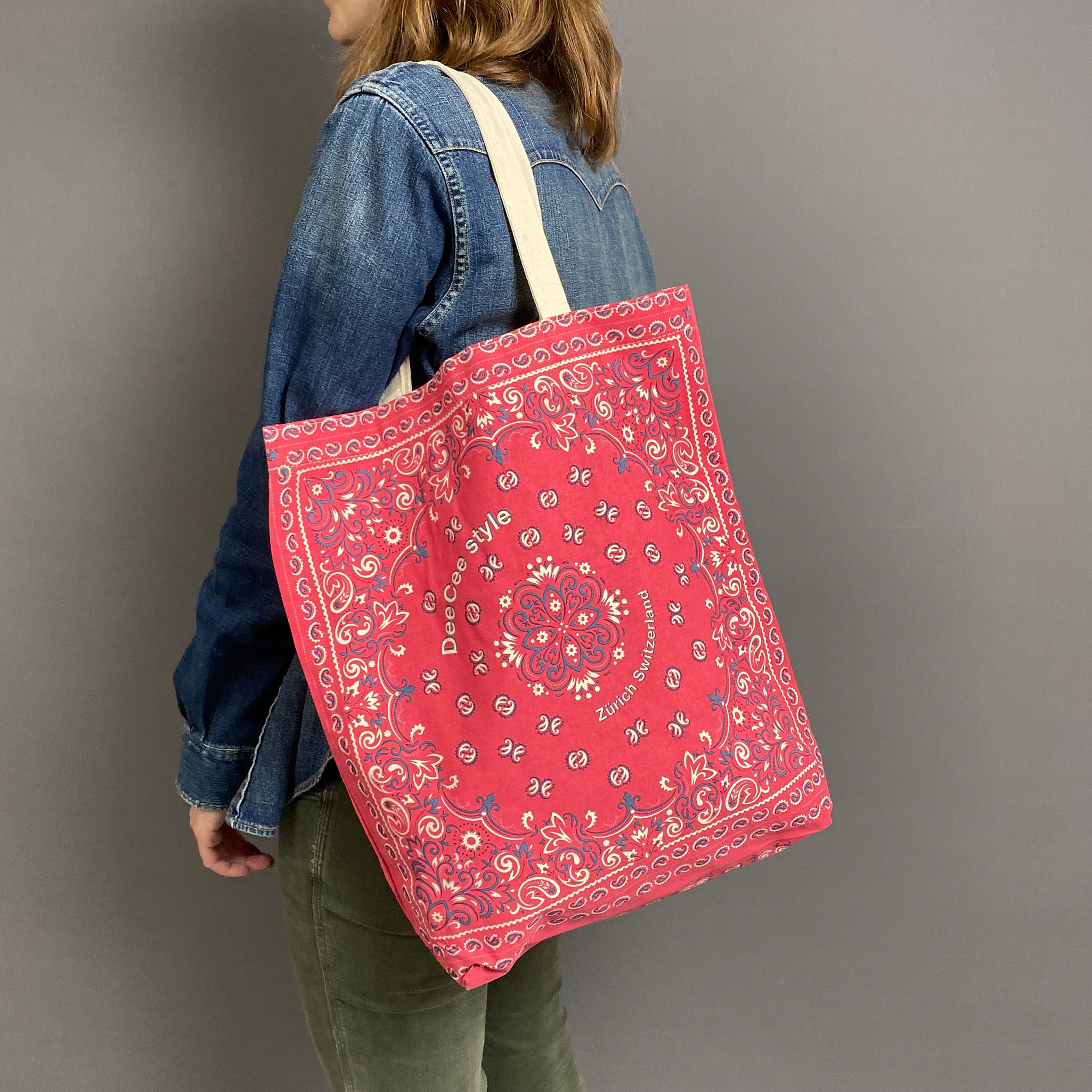 DeeCee Style Bandana Cotton Tote Bag DeeCee style