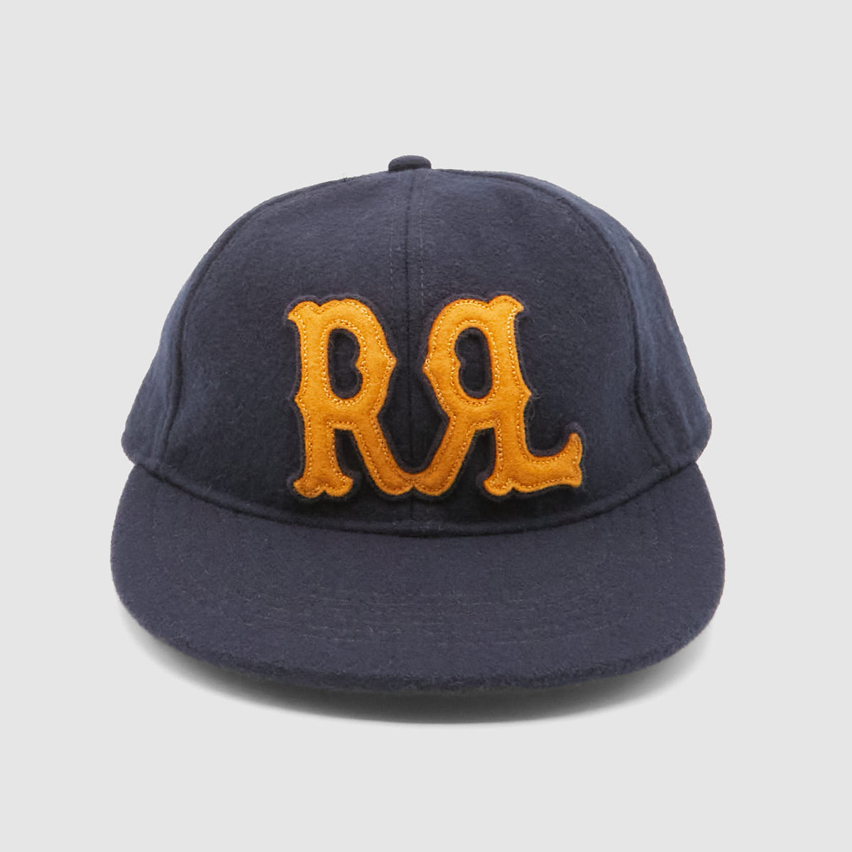 Double RL Hunter Logo Gold Wool Ball Cap