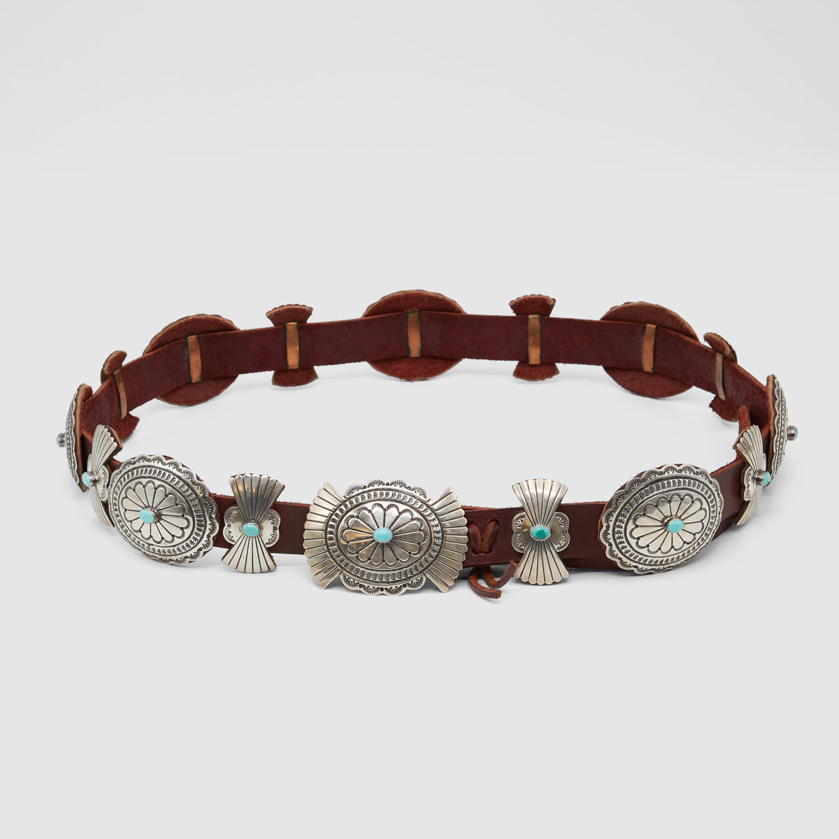 Vintage Jewelry Navajo Lee Charley Sterling Concho Belt