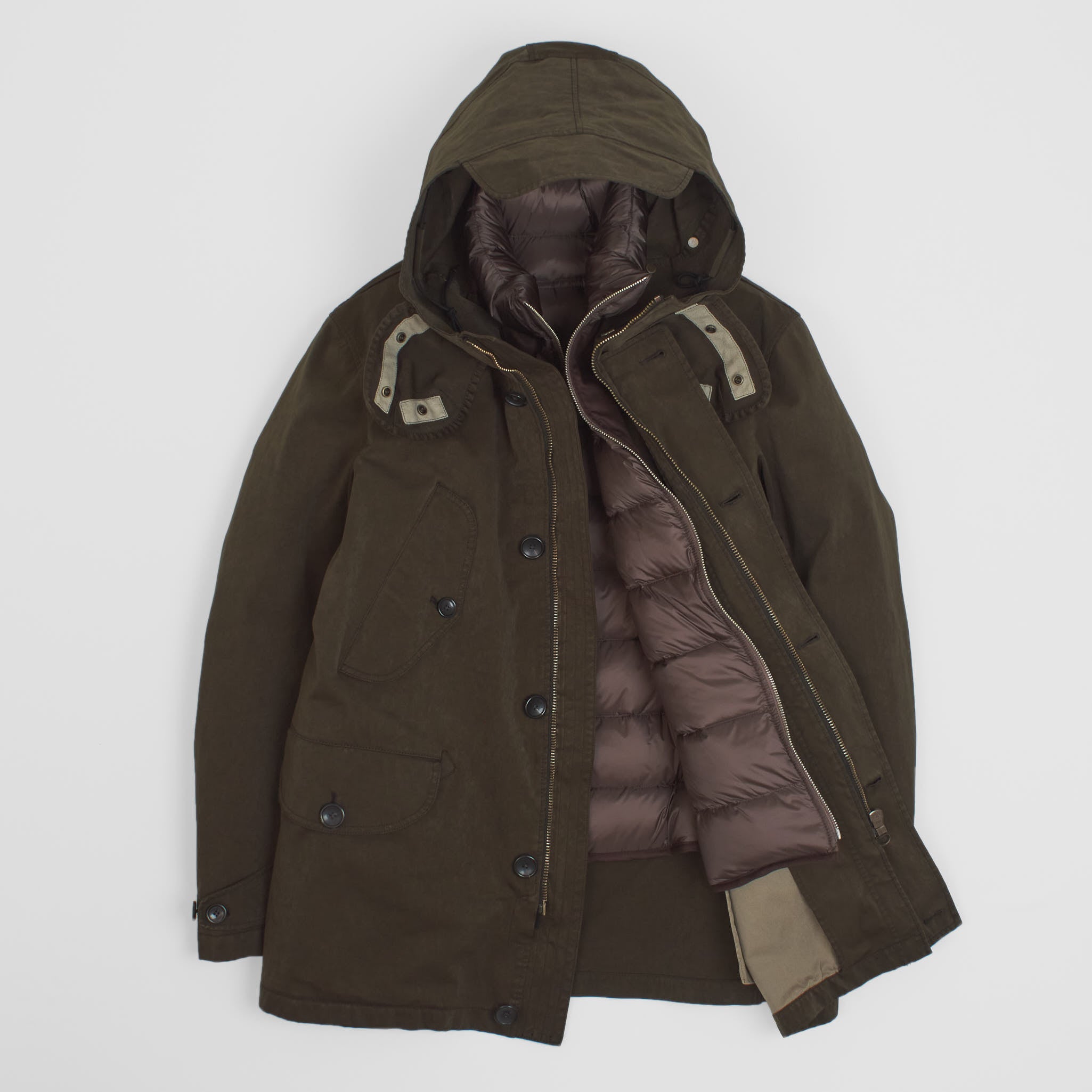Ten c parka olive clearance